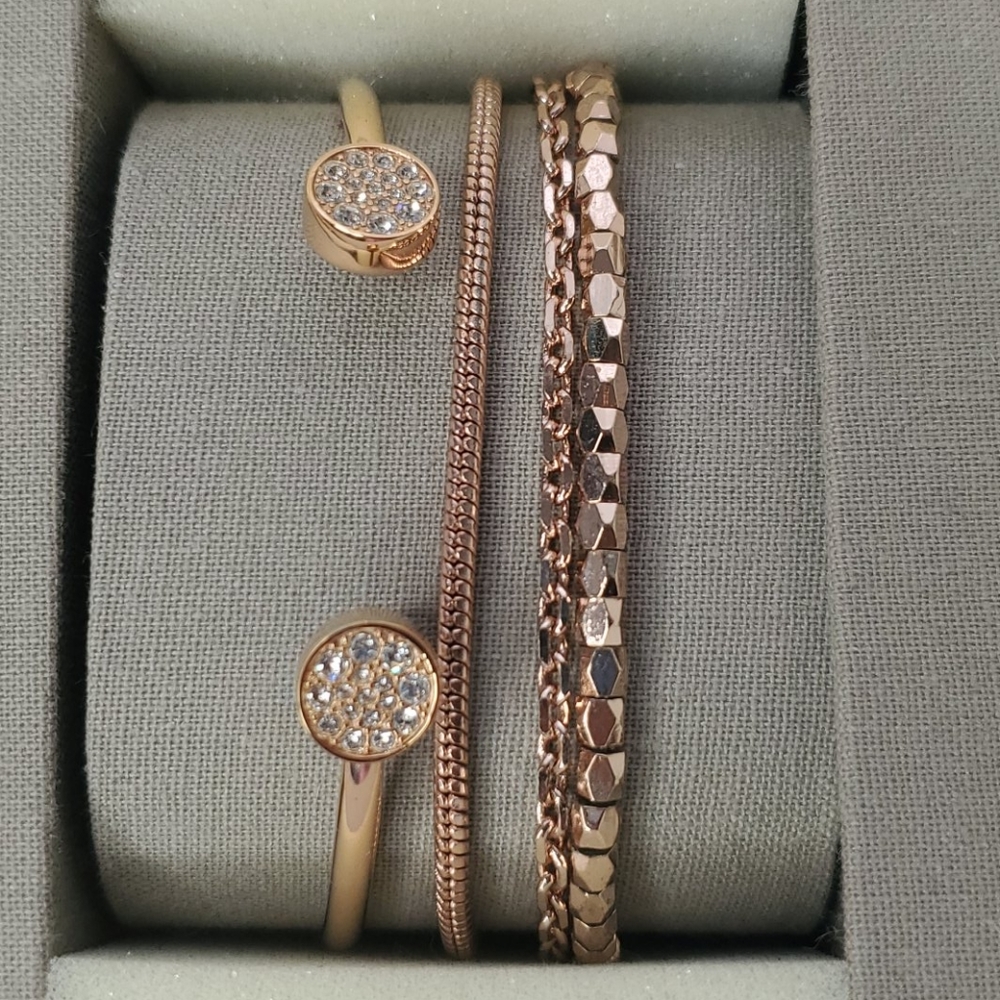 Fossil Rose Gold Watch/Bracelets Set - Picture 3 of 4